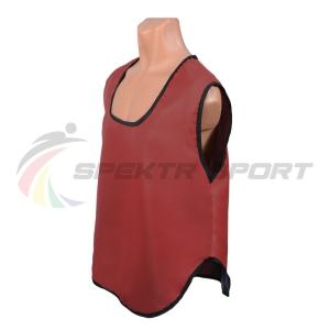 Купить Манишка футбольная односторонняя Spektr Sport красная, р.36-40 в Артёме 