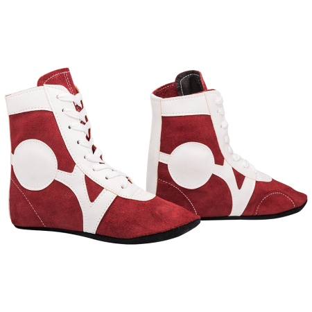 Купить Обувь для самбо RS001/2, замша, красный Rusco в Артёме 