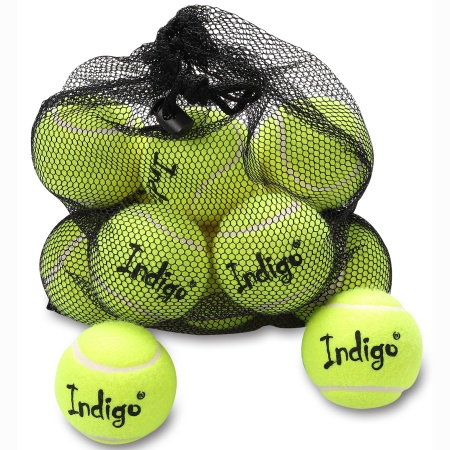 Купить Мяч для большого тенниса Indigo (12 шт в сетке) начальный уровень в Артёме 