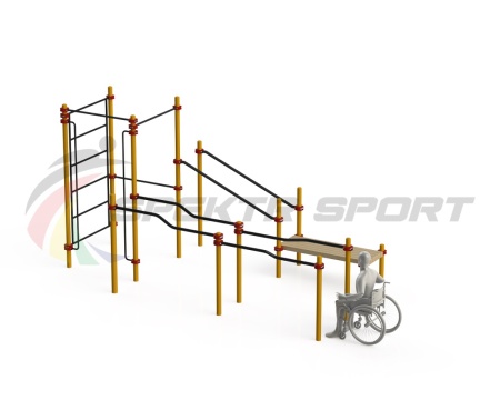 Купить Спортивный комплекс для инвалидов-колясочников WRK-D16_76mm в Артёме 