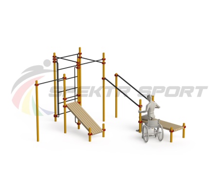 Купить Спортивный комплекс для инвалидов-колясочников WRK-D20_76mm в Артёме 